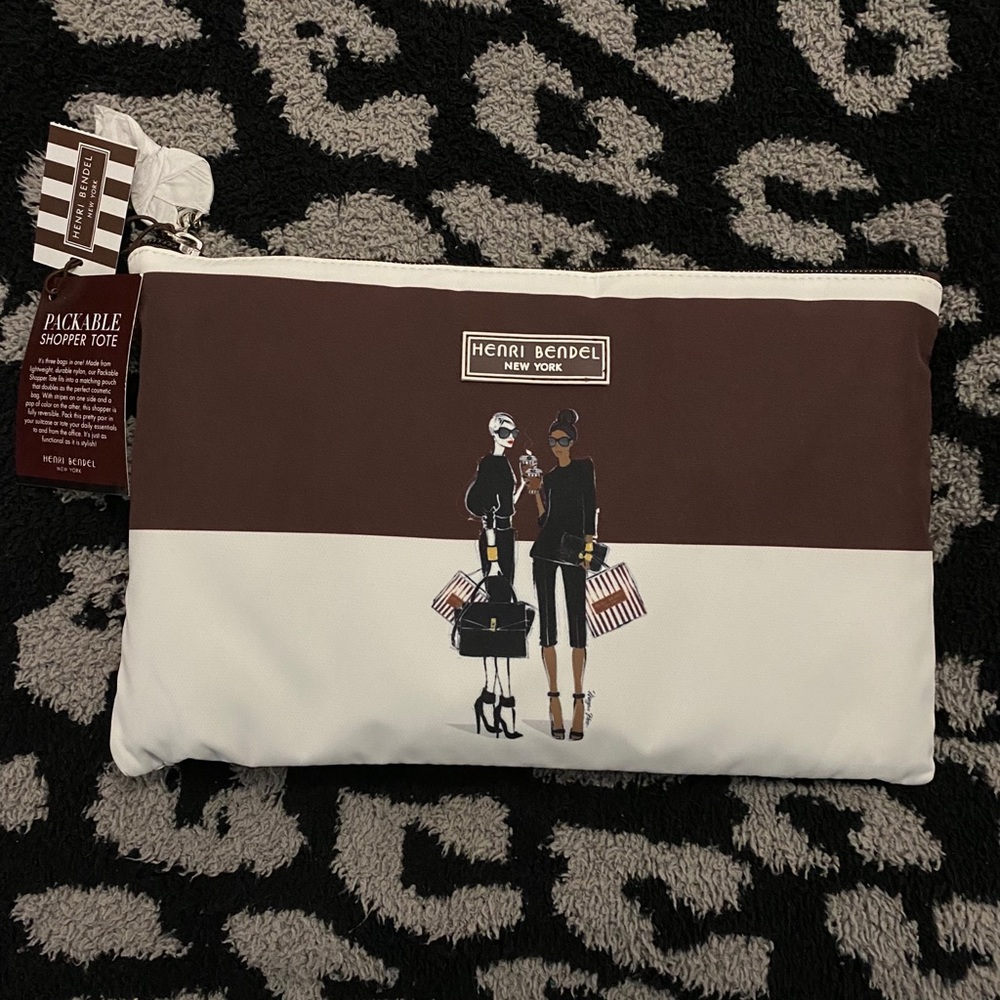 Henri Bendel packable shopper tote